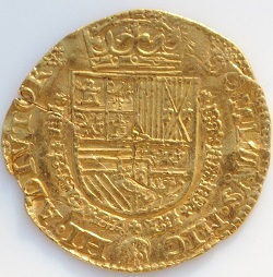 Philips II, gouden reaal, Nijmegen, z.j. 1557-60