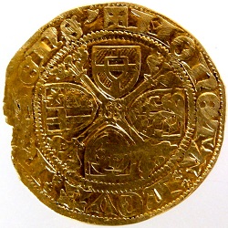 Dietrich II van Moers, Goudgulden, Riel, ca 1425-1426