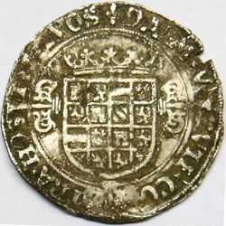 Karel V, zilveren reaal, Brugge, z.j. 1521-1544