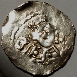 Hendrik III, pfennig, Aken, z.j. ca 1039-1046