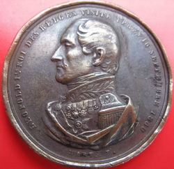 Medaille, Leopold I, Ieper, 16 sept 1860