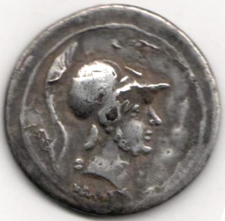 Octavianus, denarius, Rome, 29-27 voor Christus