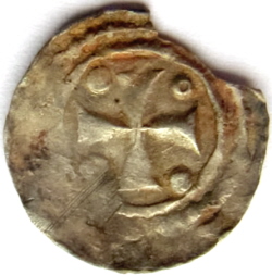 Godfried III, denarius, Hetogdom Brabant, z.j. 1164-1183