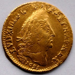 Lodewijk XIV, Louis d'or aux quatre "L", Lille/Rijsel