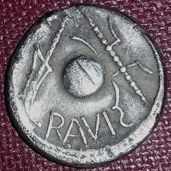 Pannonia, Eravisci, denarius, 50-20 vr Chr