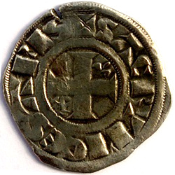 Graafschap Sancerre, anonieme denier, ca 1190-1230
