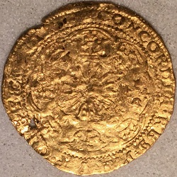 Philips II, Kwart rozenobel, Hasselt, ca 1582-86