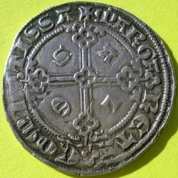 Margaretha van Constantinopel, dubbele sterling met adelaar, Aalst