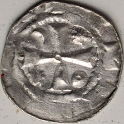 Denarius, Onbepaalde muntplaats, z.j. ca 12de eeuw.