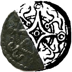 Heerlijkheid Papingem, gehalveerde maille, z.j. ca 1140 - 1180