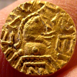 Tremissis, anonieme muntslag, Nantes, z.j. ca 550 - 585