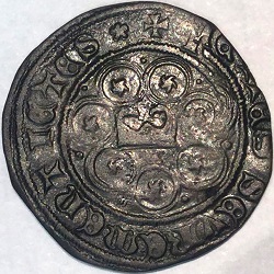 Rekenpenning van de Bourgondische Nederlanden begin 15de eeuw