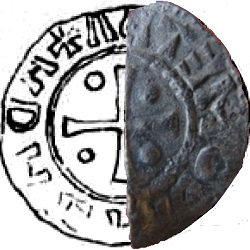 Adela van Hamaland, denarius, z.j. ca 979-1018