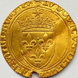 Lodewijk XII van Frankrijk, Ecu d'or au soleil, Doornik, z.j. ca 1498-1507