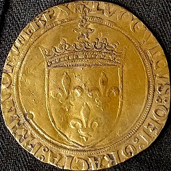 Lodewijk XII van Frankrijk, Ecu d'or au soleil, Châlons-sur-Marne, z.j. ca 1498-1507