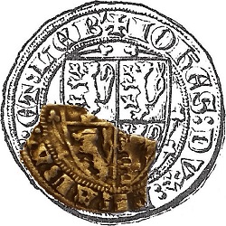 Jan III van Brabant, dubbele sterling, Leuven, z.j. ca 1329-1337