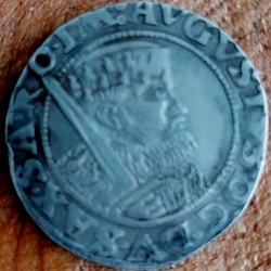 August van Saksen, 1/4 Thaler, Freiberg, 1554