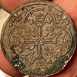 Rekenpenning, Kroon type, z.mpl, z.j. ca 14de - 15de eeuw