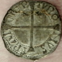 Charles VII, double tournois, z.j. na 1427, hedendaagse nabootsing.