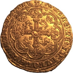 Edward III, Half Noble, Londen, z.j. ca 1363-1369