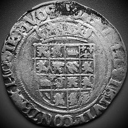 Karel V, Halve zilveren reaal, Antwerpen, z.j. ca 1521-1555
