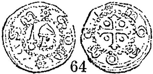 Diederik van den Elzas, denarius, Sint Omaars, z.j. ca 1128 - 1168