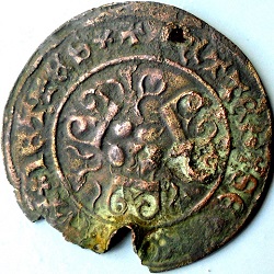 Rekenpenning, anoniem, Bourgondië, z.j. ca 1400-1425
