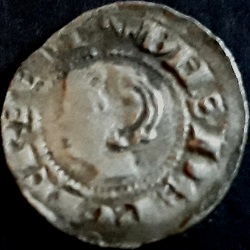 Willem II, Denarius type kopje Floris V, Pietersheim, z.j. ca 1296-1310