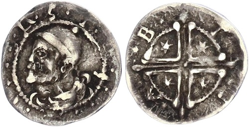 Onbekende denier of pfennig, z.j. ca 1250