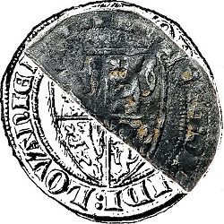 Jan II van Brabant, Halve groot, Leuven, z.j. ca 1294-1312