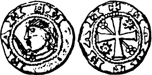 Godfried III van Leuven, denier met hoofd, z.mpl, z.j. ca 1164-1183