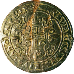 Rekenpenning onder Henri II, Doornik, z.j. ca 1550