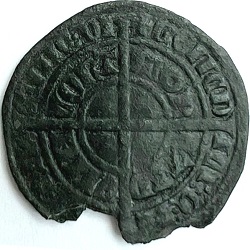 Guido VI van Luxemburg-Ligny, Halve zilveren leeuw, Elincourt, z.j. ca 1369-1371.