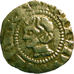 Reinoud II van Gerle, penning, Harderwijk, z.j. ca 1339 - 1343