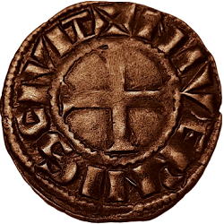 Mahaut II, Denier, Nevers, z.j. ca 1241-1257