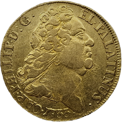 Karel III Filips, 1 Carolin, Heidelberg, 1733