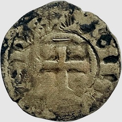 Philippe II Auguste, Denier tournois, Tours, z.j. ca 1204-1220