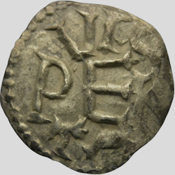 Karel de Grote, denarius, Poitiers, z.j. ca 768-793