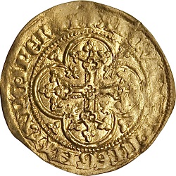 Lodewijk van Male, kwart gouden schild met adelaar, Brugge, z.j. 1352-1353 