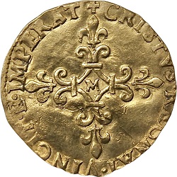 Charles IX, Ecu d'or au soleil, Toulouse, 1565
