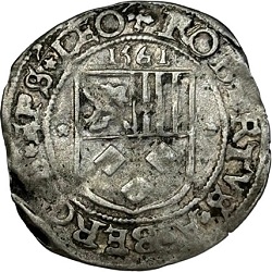 Robrecht van Berghes,  Stuiver, Luik of Hasselt, 1561