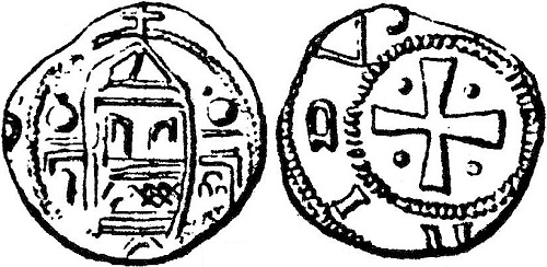 Godfried I met de baard, Denier, Leuven?, z.j. ca 1106-1140