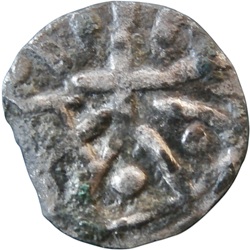 Continentale Merovingische sceatta, Hexagram type, z. mpl. z.j. ca 720-755