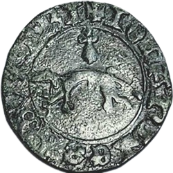 Jean V van Bretagne, Double à l'hermine, onbepaalde muntplaats, z.j. ca 1422-1442