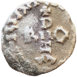 Volksstam Orléans, Maurinus, denarius, Orléans, z.j. ca 650-680