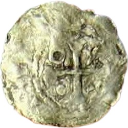 Boudewijn IV met de Baard, denarius, onbepaalde muntplaats Vlaanderen, z.j. ca 1010-1035