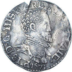 Philips II, 1/10 philipsdaalder, Utrecht, 1571