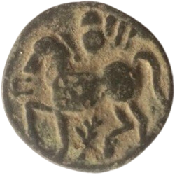 Talisman, fantasiepenning Stübben, imitatie Donau Kelten, Duitsland, z.j. ca 1980