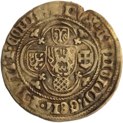 Arnold van Egmond, Arnoldusgulden, Arnhem, z.j. ca 1425-1440