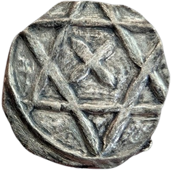 Anoniem, bisdom Straatsburg, Denier/sceatta Hexagram, Straatsburg, z.j. ca 715-750